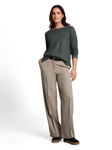 Cosy Sweatshirt mit Melange-Optik