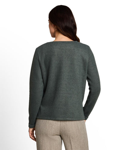 Cosy Sweatshirt mit Melange-Optik