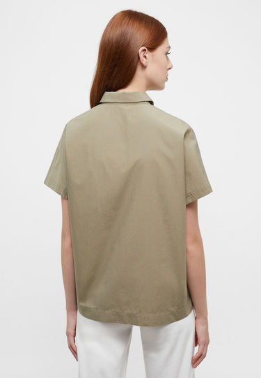 Eterna Damen Bluse Popeline Kurzarm