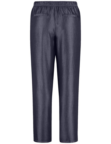 Fließende, weite Hose mit Denim-Optik Carlotta