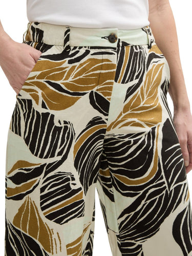 Culotte Hose mit Leinenanteil