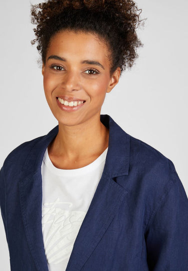 Le Comte Damen Blazer Blue Wave
