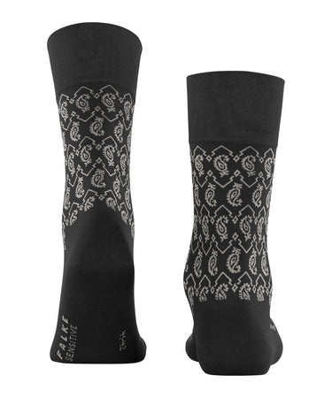 FALKE Herren Strumpf Sensitive Indian Tie Pattern