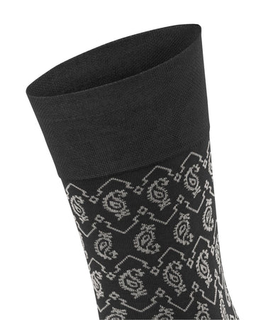 FALKE Herren Strumpf Sensitive Indian Tie Pattern