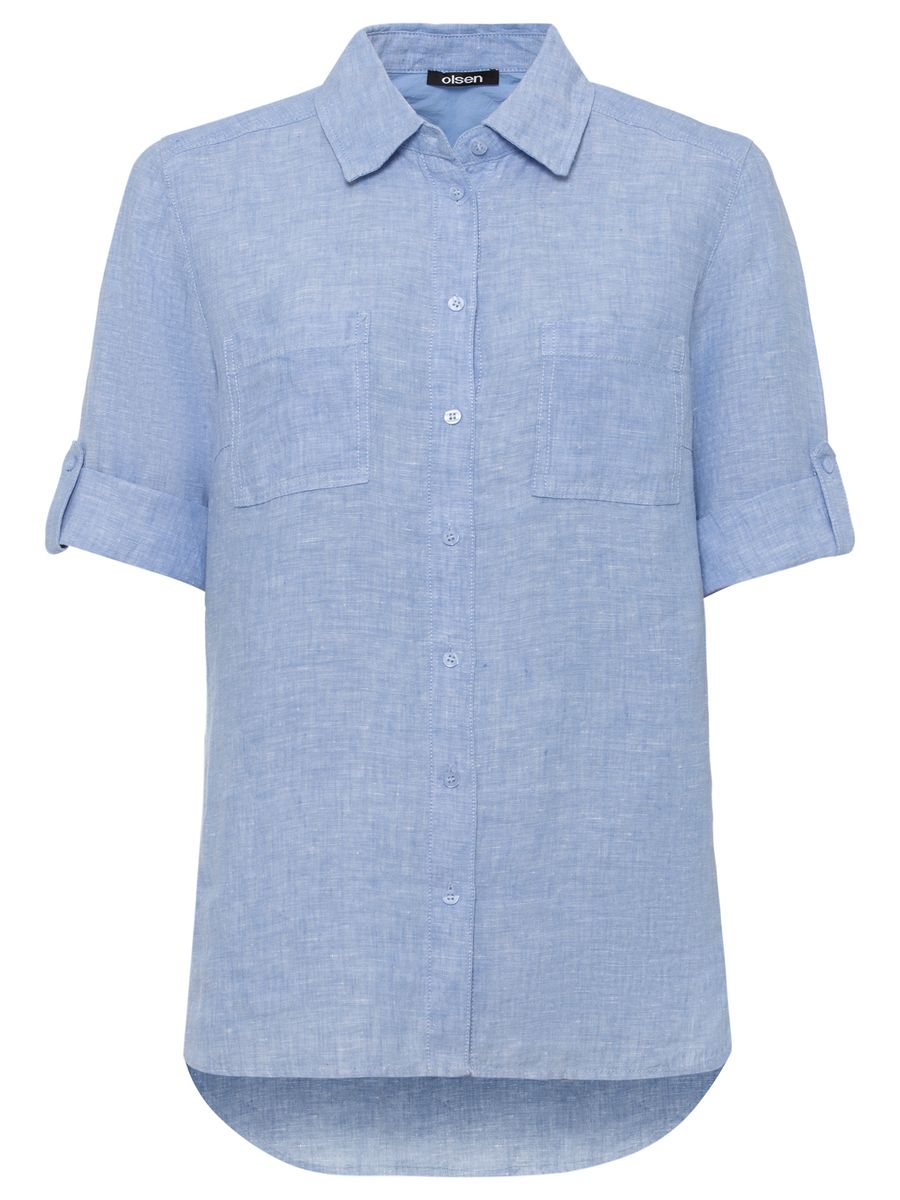 Olsen Damen Bluse Woven Short Sleeves