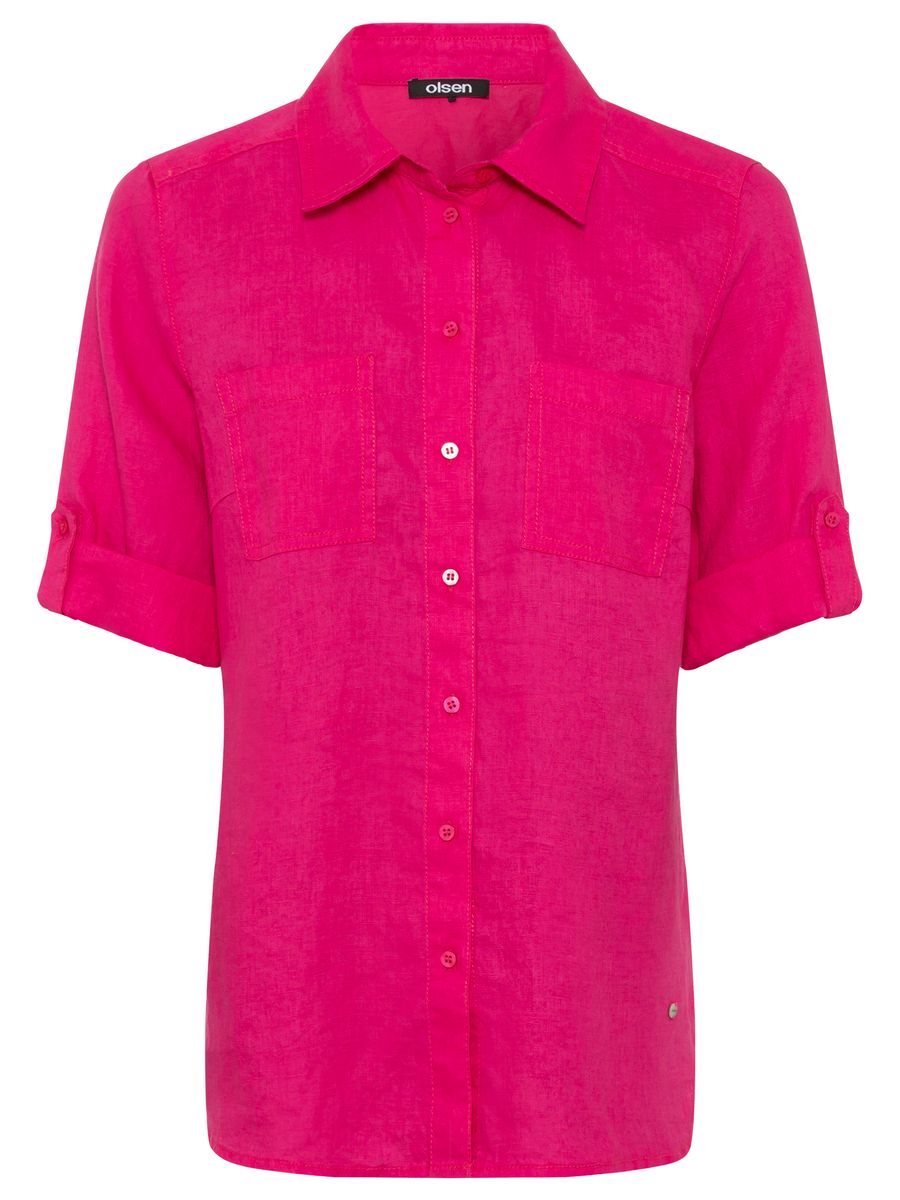Olsen Damen Bluse Woven Short Sleeves