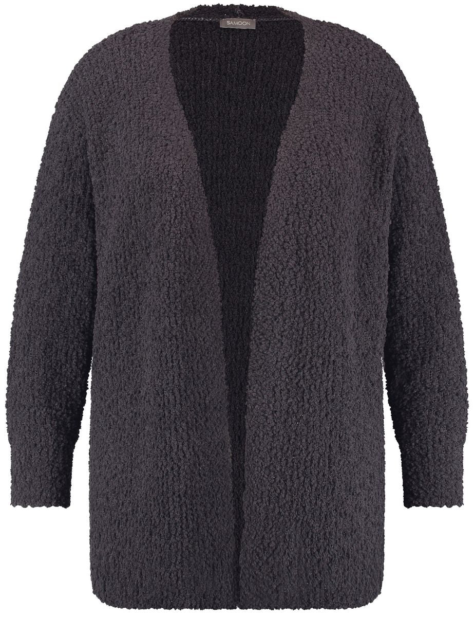 Samoon Damen Cardigan aus kuscheligem Strick