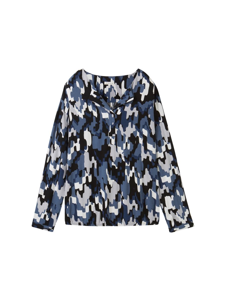 Tom Tailor Damen Bluse mit Allover-Print