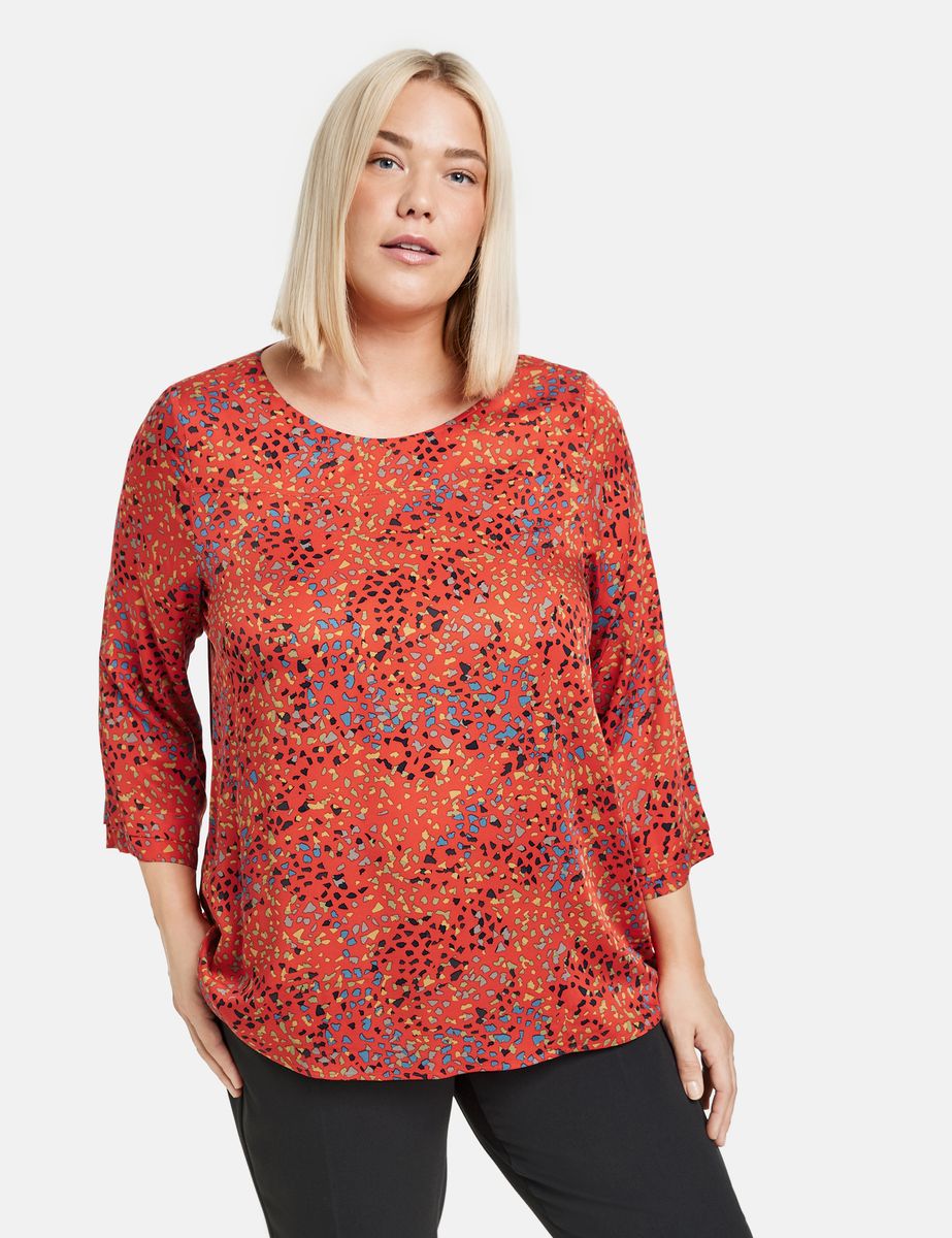 Samoon Damen 3/4 Arm Bluse